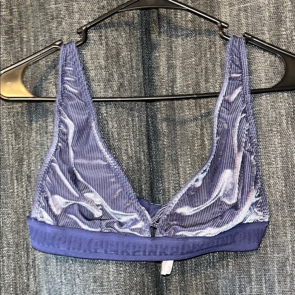 Victoria's Secret Other - Victoria's Secret Velvet Bralette in Lavender Blue